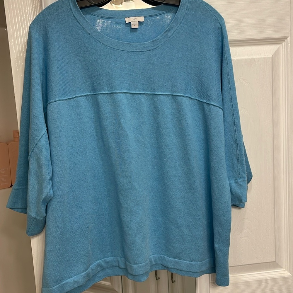 J. Jill Half Sleeve Drop Shoulder Knit Top szXL